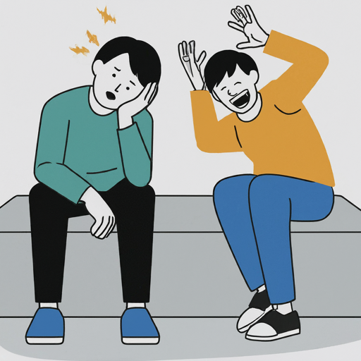Cartoon of tired vs. energetic person